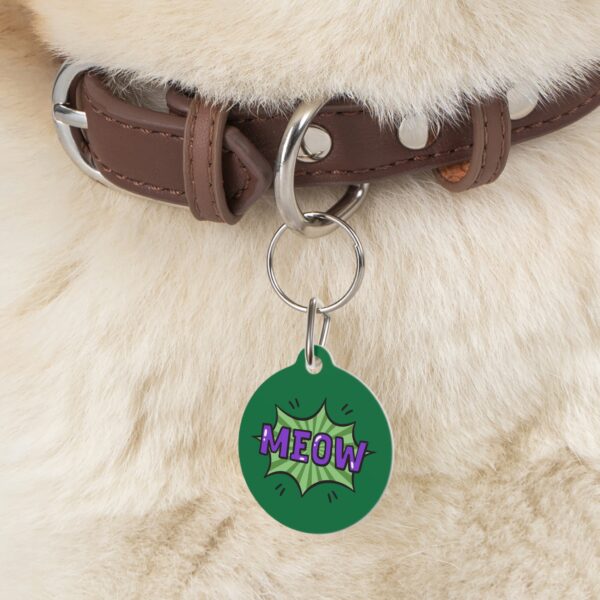 Meow Pet Tag - Stylish Pet ID Tag for Cool Cats - Image 6