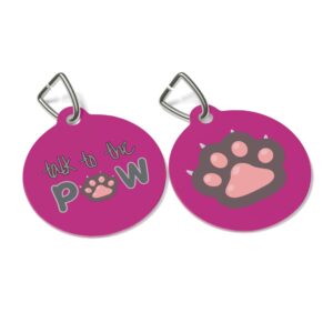 Talk To The Paw Pet Tag - Stylish Pet ID Tag for Fashionable Felines