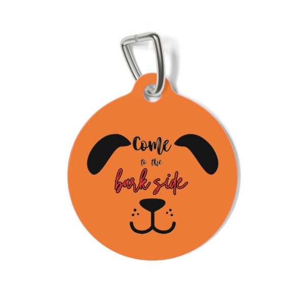 Come To The Bark Side Pet Tag - Stylish Pet ID Tag for Dapper Dogs - Image 2