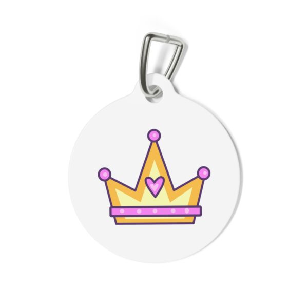 Queen of Cattitude Pet Tag - Stylish Pet ID Tag for Fashionable Felines - Image 3