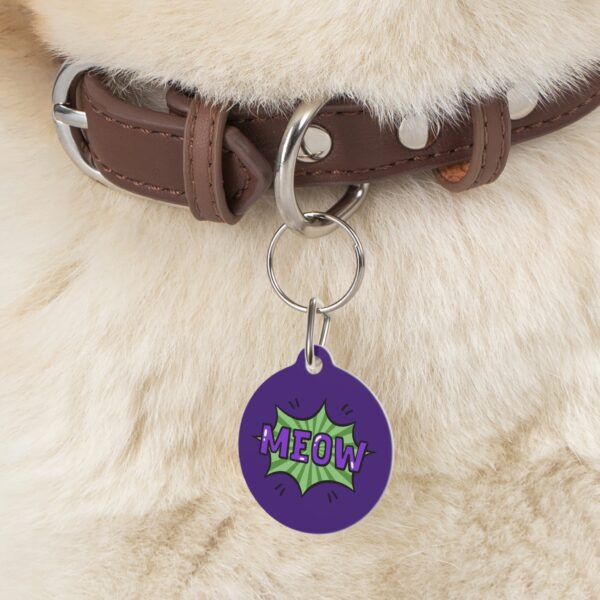 Meow Pet Tag - Stylish Pet ID Tag for Cool Cats - Image 6