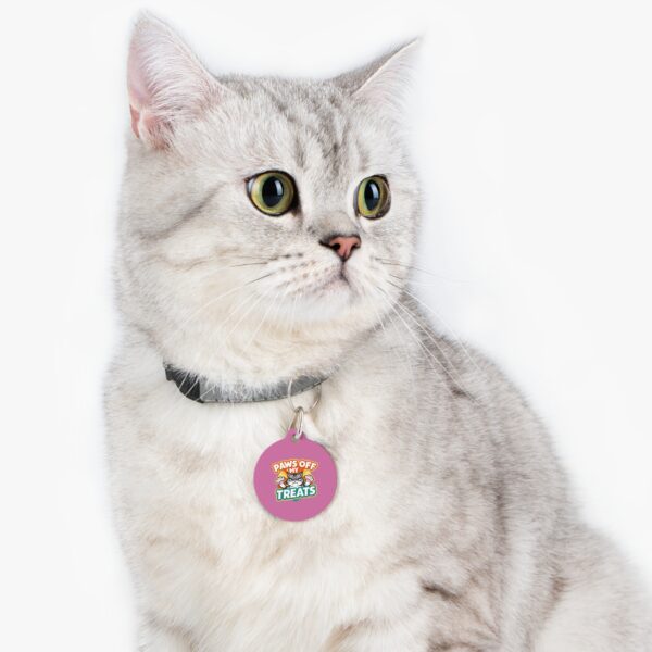 Paws Off My Treats Pet Tag - Stylish Pet ID Tag for Cool Cats - Image 5