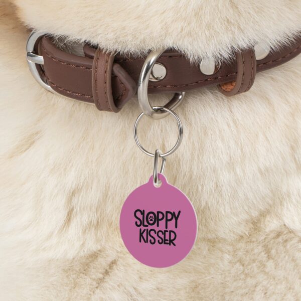 Sloppy Kisser Pet Tag - Stylish Pet ID Tag for Dapper Dogs - Image 5