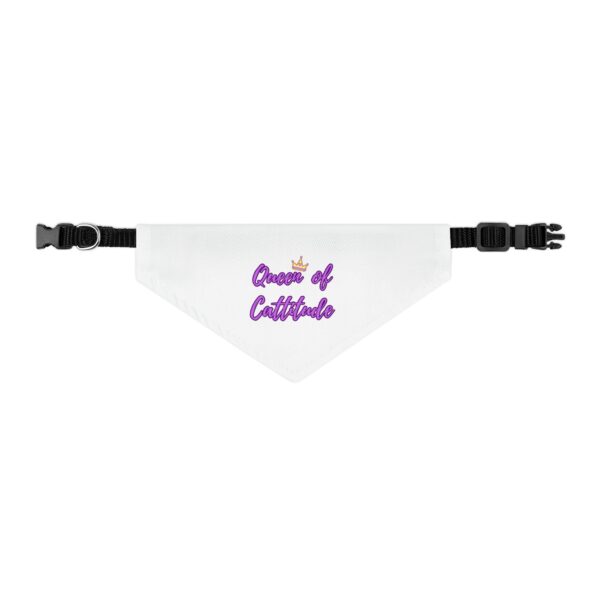Queen of Cattitude Pet Bandana Collar for Cats - Image 3