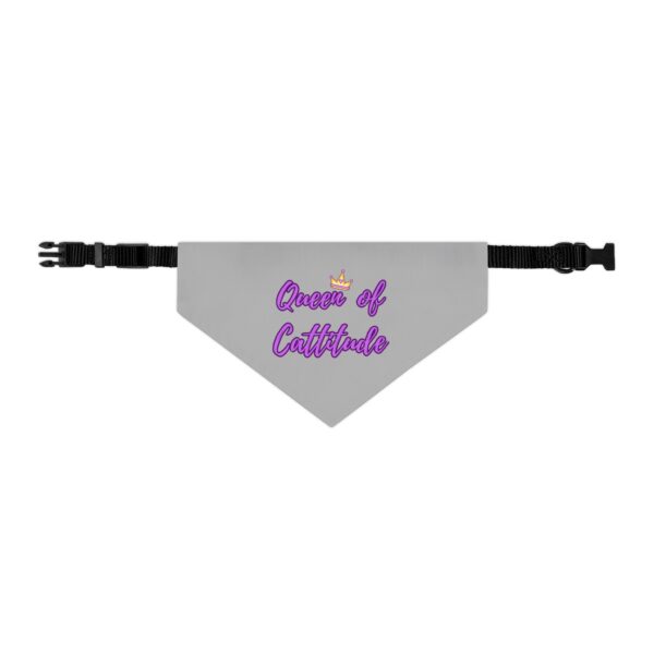 Queen of Cattitude Pet Bandana Collar for Cats - Image 2