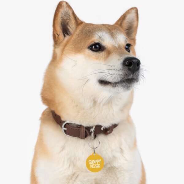 Sloppy Kisser Pet Tag - Stylish Pet ID Tag for Dapper Dogs - Image 6