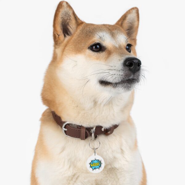 Woof Pet Tag - Stylish Pet ID Tag for Dapper Dogs - Image 5
