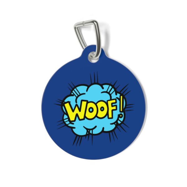 Woof Pet Tag - Stylish Pet ID Tag for Dapper Dogs - Image 2