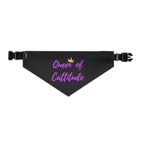 Queen of Cattitude Pet Bandana Collar for Cats - Image 4