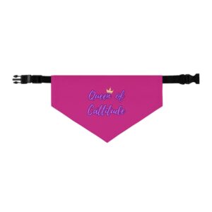 Queen of Cattitude Pet Bandana Collar for Cats