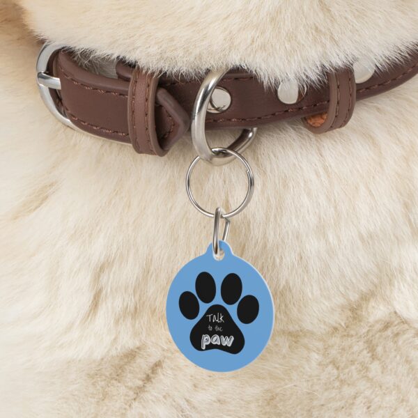 Talk To The Paw Pet Tag - Stylish Pet ID Tag for Dapper Dogs - Image 5