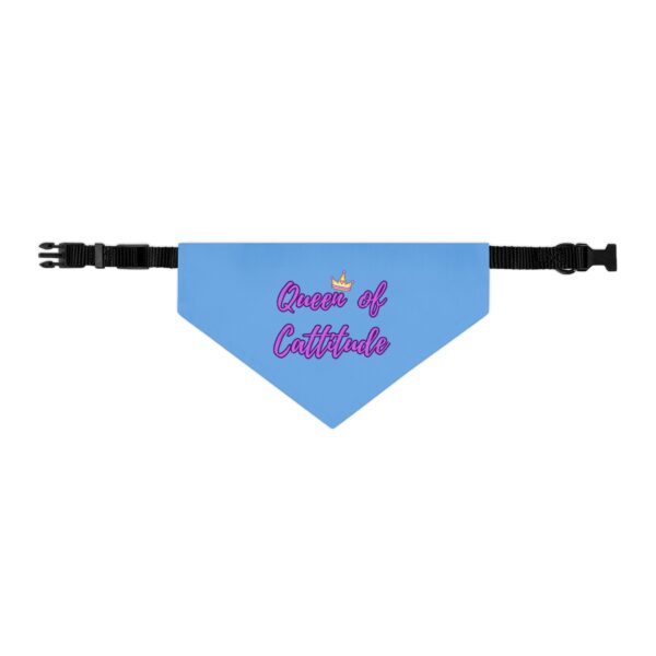 Queen of Cattitude Pet Bandana Collar for Cats - Image 2