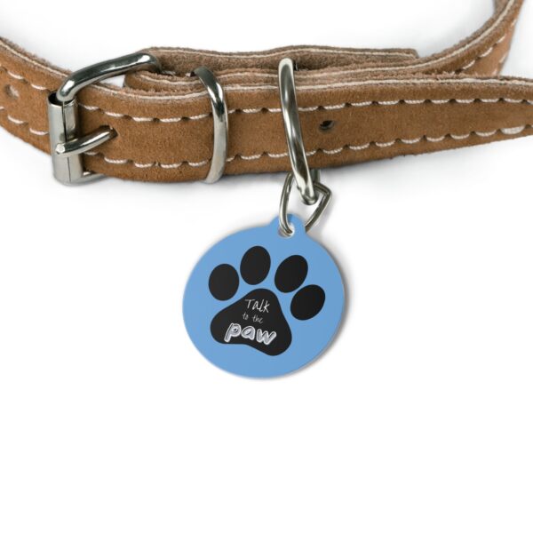 Talk To The Paw Pet Tag - Stylish Pet ID Tag for Dapper Dogs - Image 4
