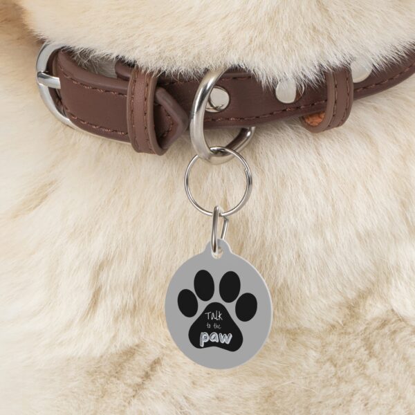 Talk To The Paw Pet Tag - Stylish Pet ID Tag for Dapper Dogs - Image 5