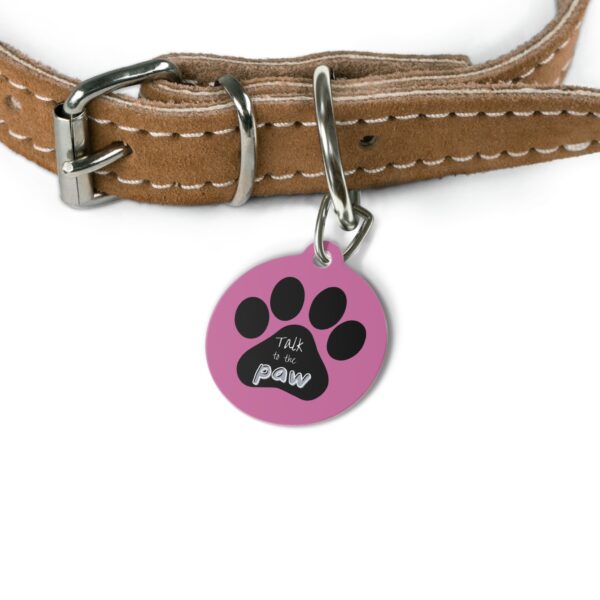 Talk To The Paw Pet Tag - Stylish Pet ID Tag for Dapper Dogs - Image 4
