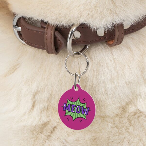 Meow Pet Tag - Stylish Pet ID Tag for Cool Cats - Image 6