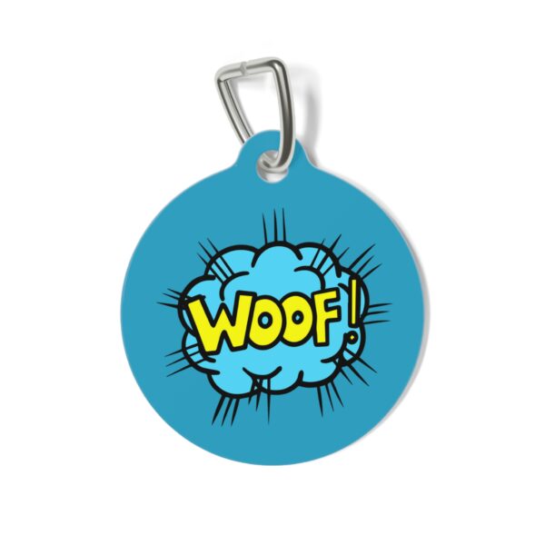 Woof Pet Tag - Stylish Pet ID Tag for Dapper Dogs - Image 2