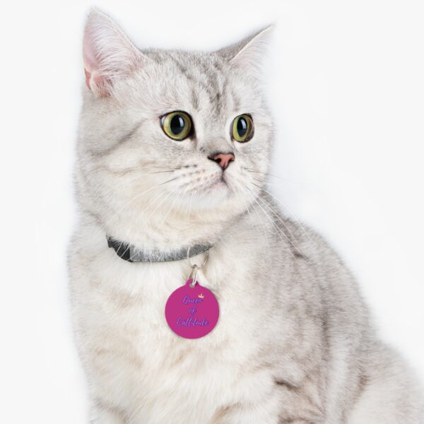 Queen of Cattitude Pet Tag - Stylish Pet ID Tag for Fashionable Felines - Image 6