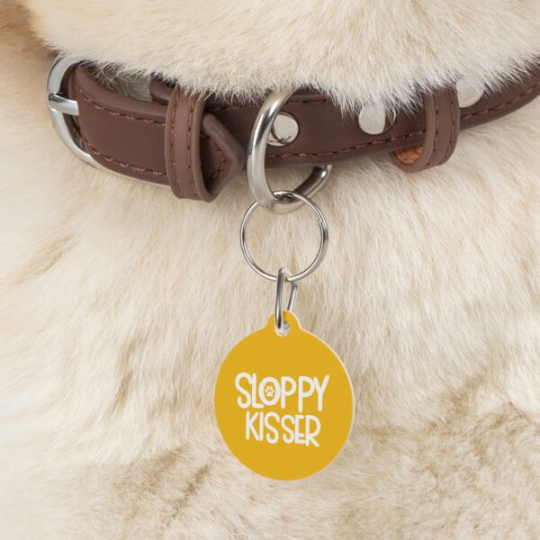 Sloppy Kisser Pet Tag - Stylish Pet ID Tag for Dapper Dogs - Image 5