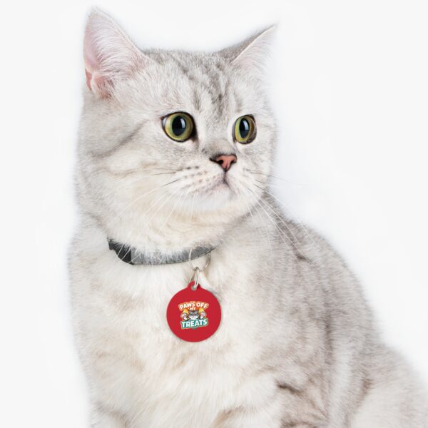 Paws Off My Treats Pet Tag - Stylish Pet ID Tag for Cool Cats - Image 5