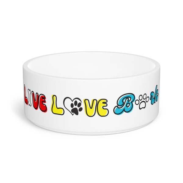 Live Love Bark Pet Bowl - Stylish Dog Bowl for Dapper Dogs