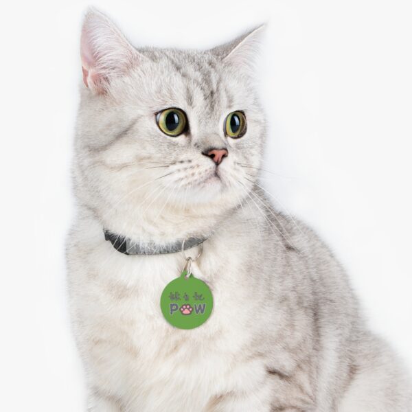 Talk To The Paw Pet Tag - Stylish Pet ID Tag for Fashionable Felines - Image 6