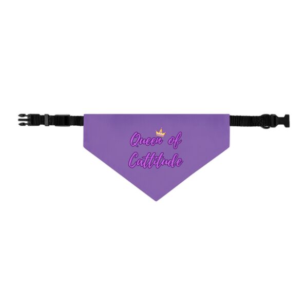 Queen of Cattitude Pet Bandana Collar for Cats - Image 2