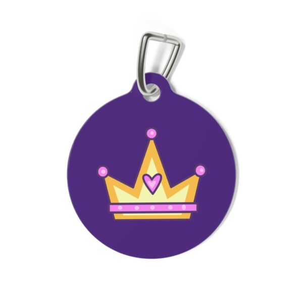Queen of Cattitude Pet Tag - Stylish Pet ID Tag for Fashionable Felines - Image 3
