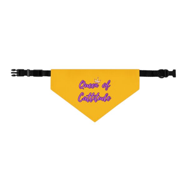 Queen of Cattitude Pet Bandana Collar for Cats - Image 2