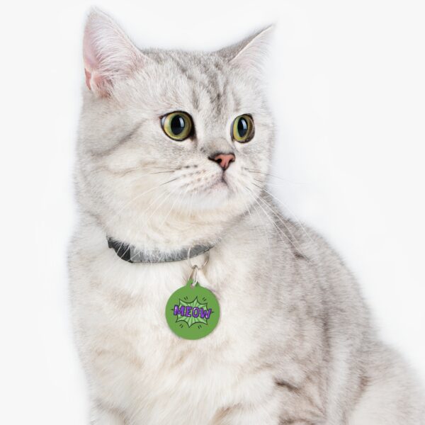 Meow Pet Tag - Stylish Pet ID Tag for Cool Cats - Image 5