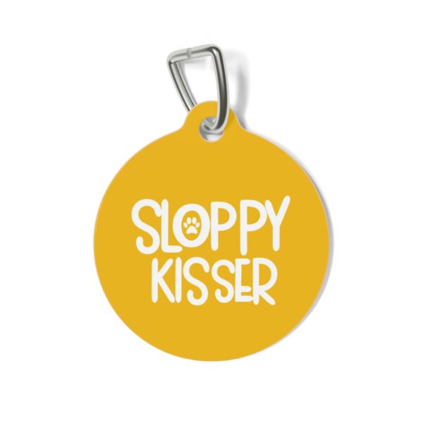 Sloppy Kisser Pet Tag - Stylish Pet ID Tag for Dapper Dogs - Image 2