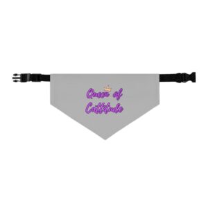 Queen of Cattitude Pet Bandana Collar for Cats