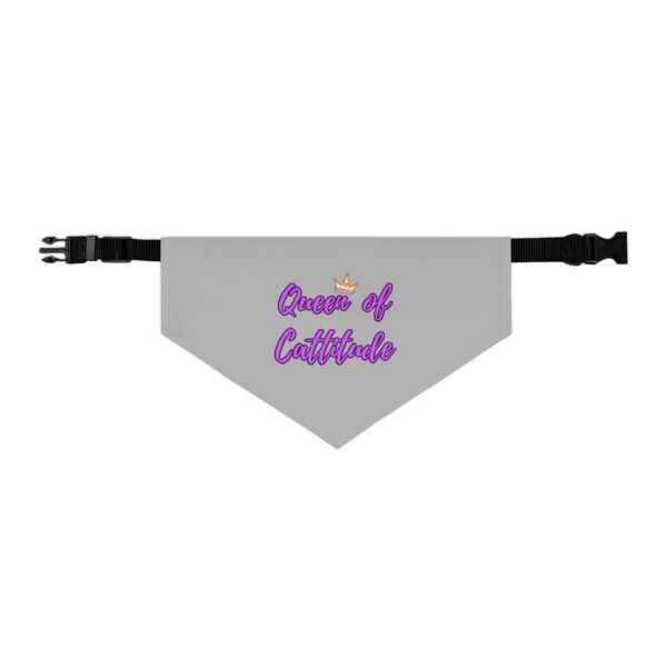 Queen of Cattitude Pet Bandana Collar for Cats