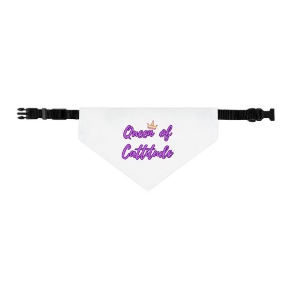 Queen of Cattitude Pet Bandana Collar for Cats - Image 2