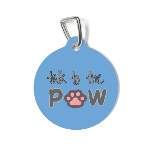 Talk To The Paw Pet Tag - Stylish Pet ID Tag for Fashionable Felines - Image 2