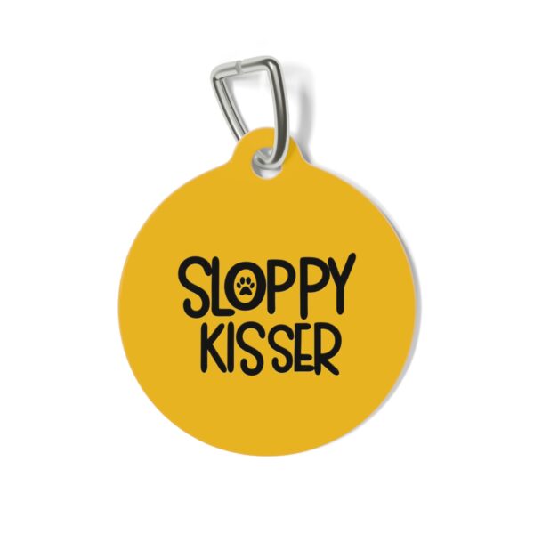 Sloppy Kisser Pet Tag - Stylish Pet ID Tag for Dapper Dogs - Image 2