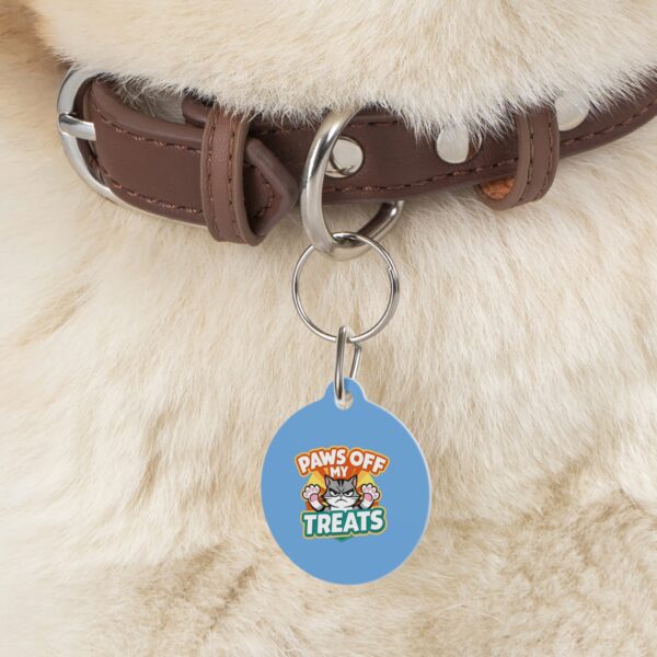 Paws Off My Treats Pet Tag - Stylish Pet ID Tag for Cool Cats - Image 6