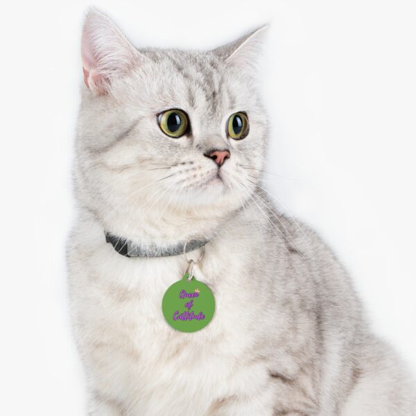Queen of Cattitude Pet Tag - Stylish Pet ID Tag for Fashionable Felines - Image 6