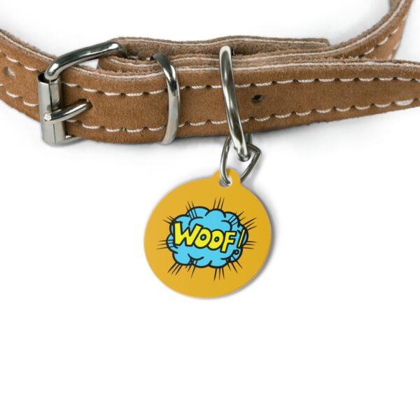 Woof Pet Tag - Stylish Pet ID Tag for Dapper Dogs - Image 4