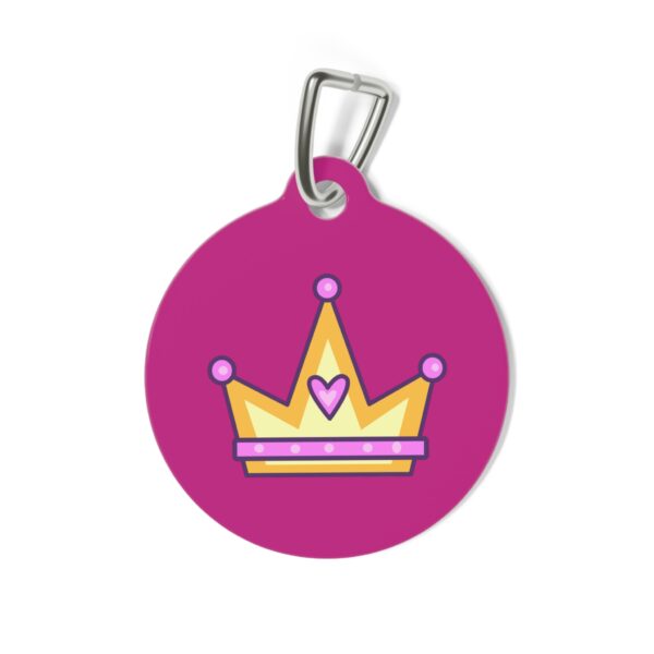 Queen of Cattitude Pet Tag - Stylish Pet ID Tag for Fashionable Felines - Image 3