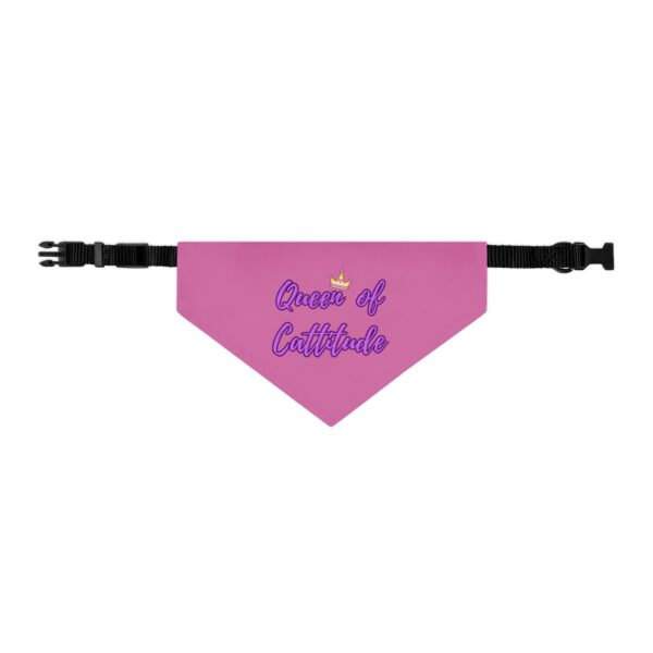 Queen of Cattitude Pet Bandana Collar for Cats - Image 2