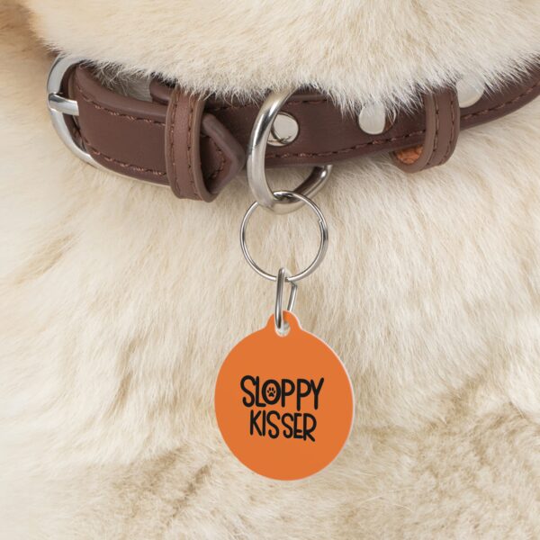 Sloppy Kisser Pet Tag - Stylish Pet ID Tag for Dapper Dogs - Image 5