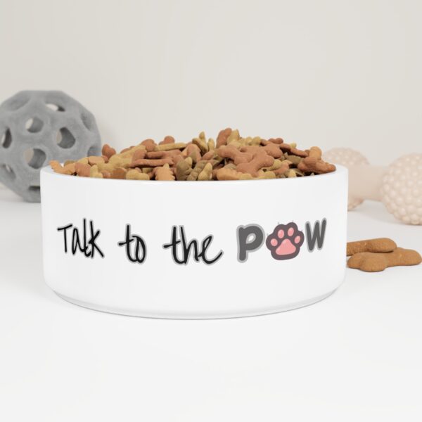 Talk to the Paw Pet Bowl - Stylish Cat Bowl for Fashionable Felines - Image 5