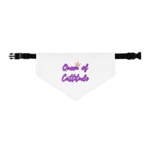 Queen of Cattitude Pet Bandana Collar for Cats