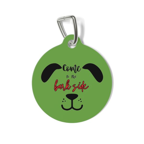 Come To The Bark Side Pet Tag - Stylish Pet ID Tag for Dapper Dogs - Image 2