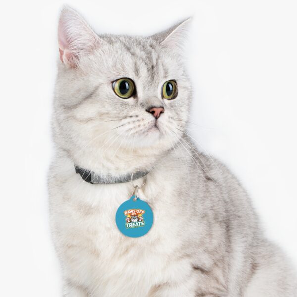 Paws Off My Treats Pet Tag - Stylish Pet ID Tag for Cool Cats - Image 5