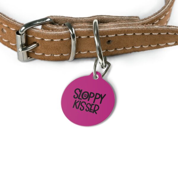 Sloppy Kisser Pet Tag - Stylish Pet ID Tag for Dapper Dogs - Image 4
