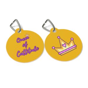 Queen of Cattitude Pet Tag - Stylish Pet ID Tag for Fashionable Felines