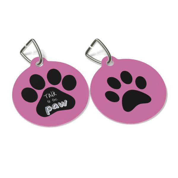 Talk To The Paw Pet Tag - Stylish Pet ID Tag for Dapper Dogs