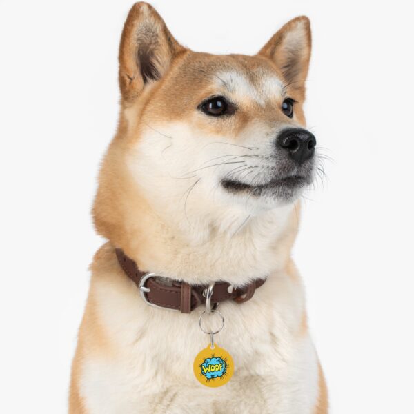 Woof Pet Tag - Stylish Pet ID Tag for Dapper Dogs - Image 5